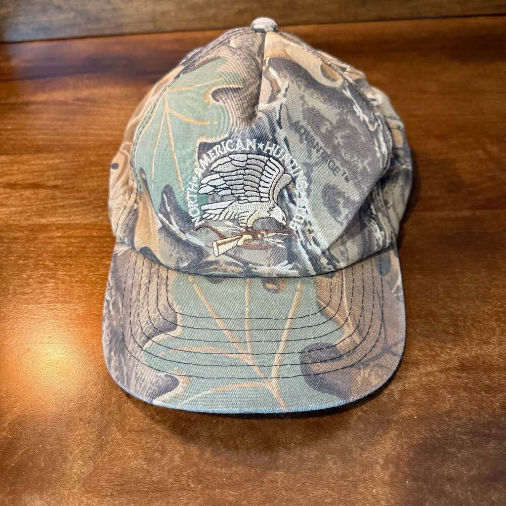 Vintage Kudzu North American Hunting Club Camo Snapback Hat